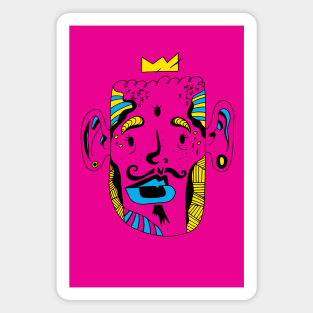 CMYK  Strange King Pierre Magnet